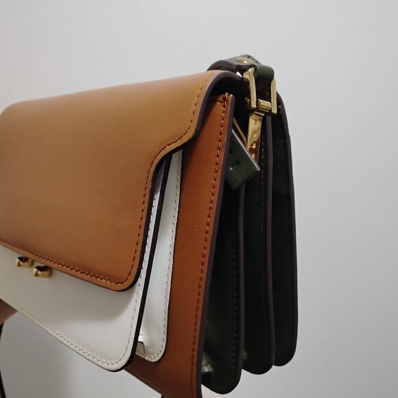 Marni medium Trunk bag in colorblock - Picture 3 of 12